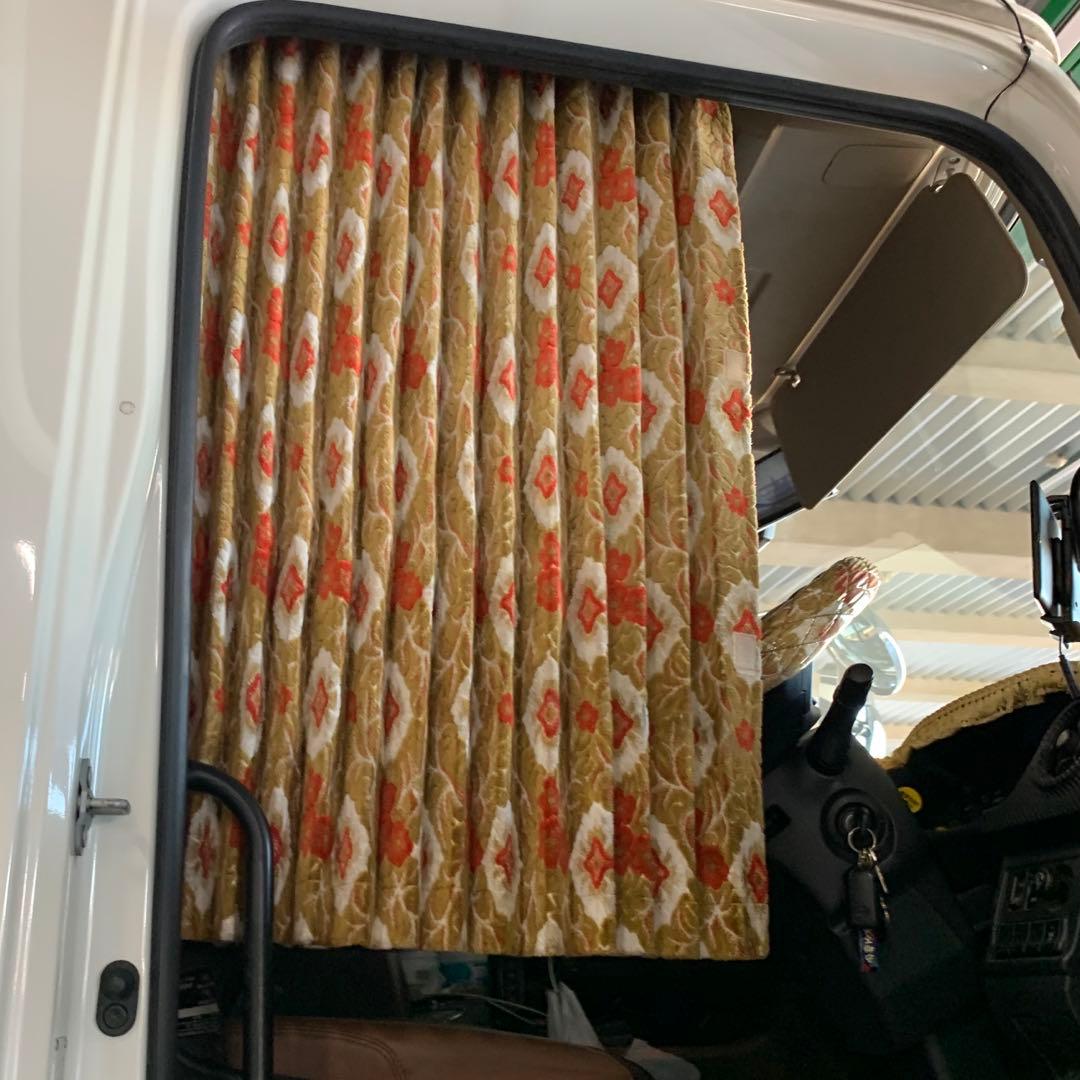 金華山 大花束オレンジ／仮眠カーテン+ハンドルカバー