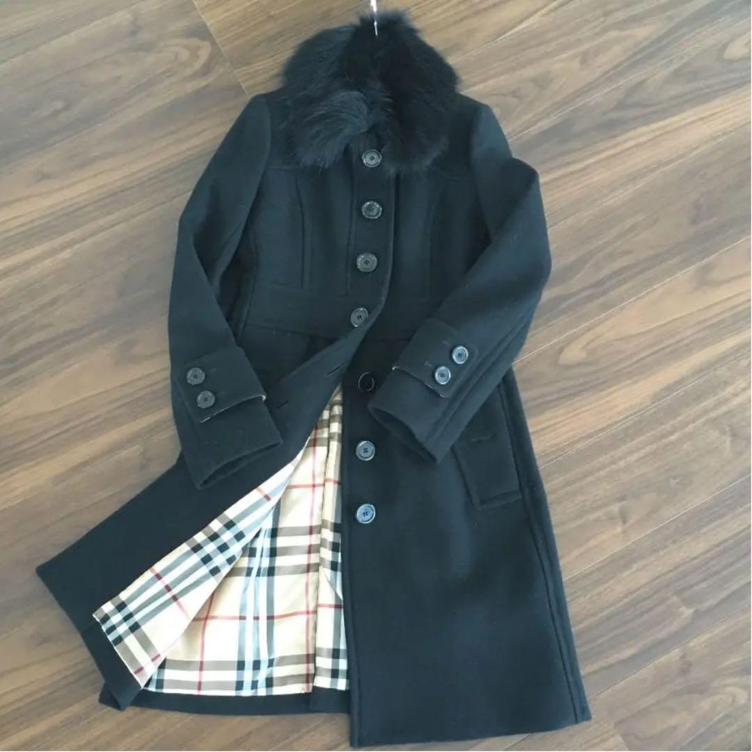 美品　バーバリー ブルーレーベル　ロングコート
