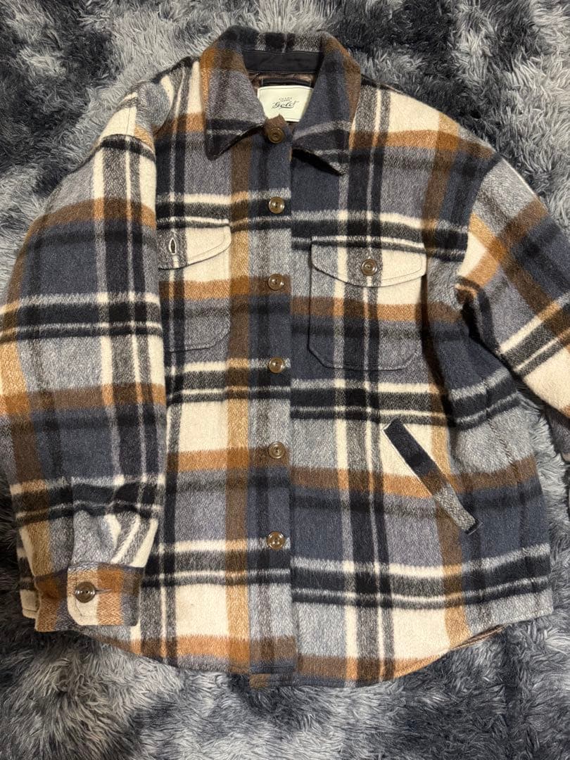 Gold チェック柄ジャケット Lサイズ