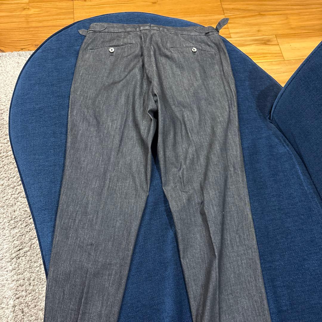 GTA エリックブラックデニム2プリーツパンツ