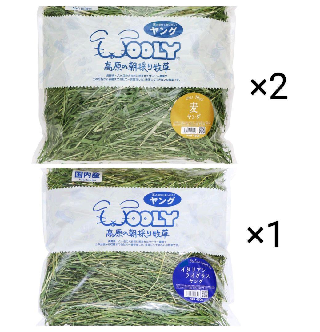 【未開封】麦ヤング×2、イタリアンライグラス×1