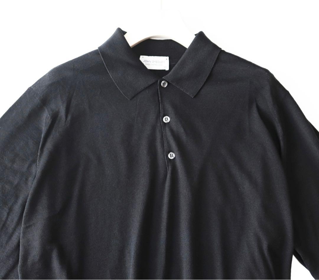 《ジョンスメドレー》新品 英国製 メリノウール使用 ニットポロシャツ XXL