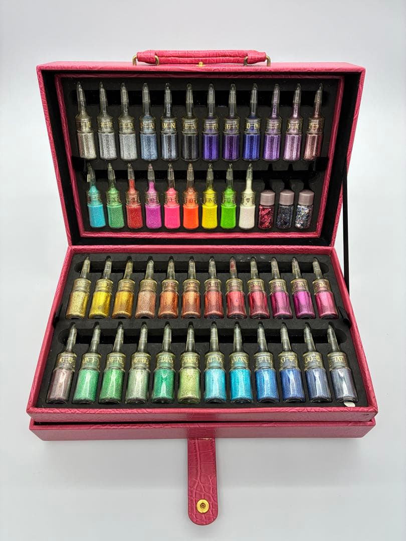 ラメパウダー　ボディージュエリー　ダイアモンドタトゥー　プロ48色セット