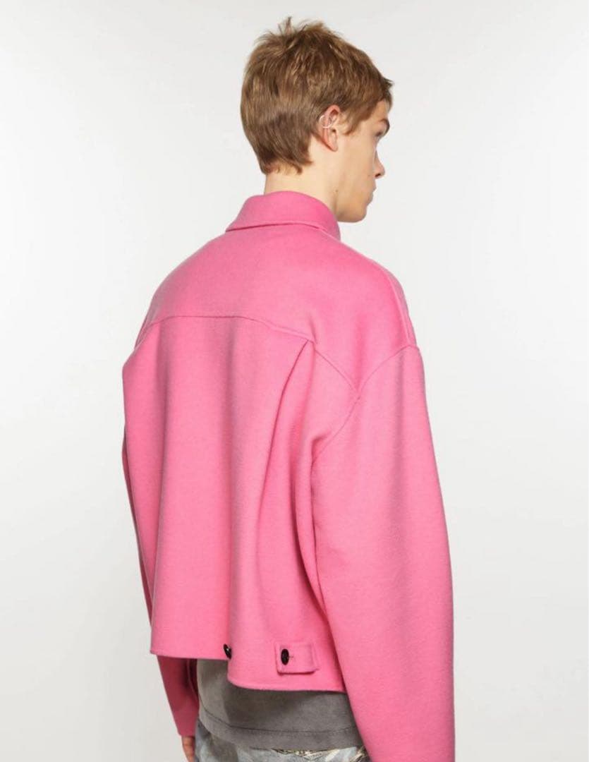 Acne Studios アクネステュデオズ ウールジッパージャケット ピンク