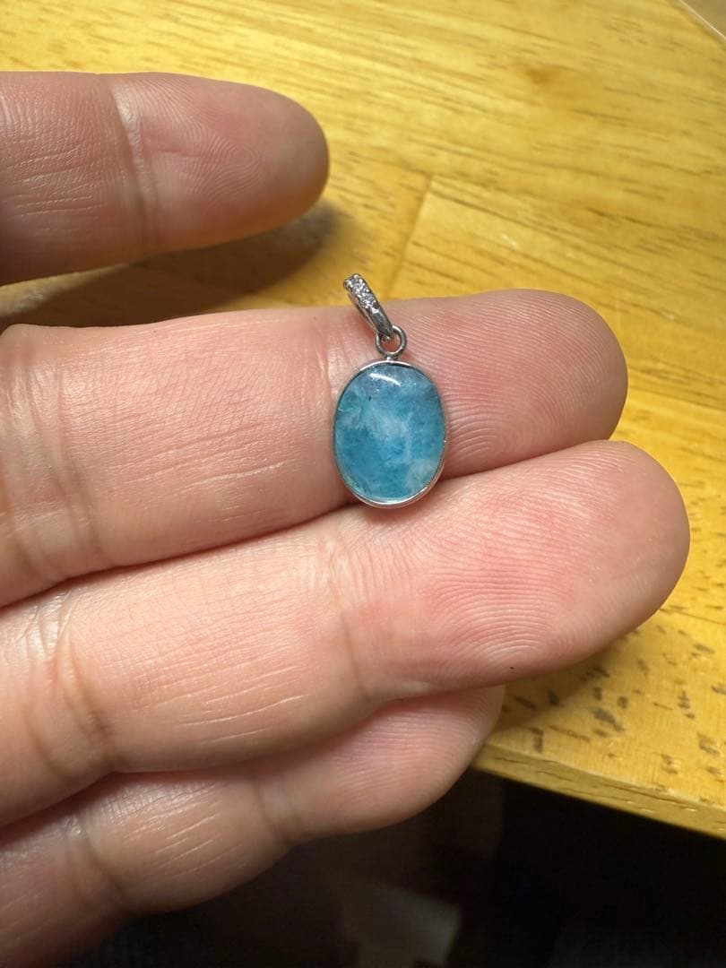 セ-ル❣️PTパライバトルマリンダイアモンド入りペンダントトップ