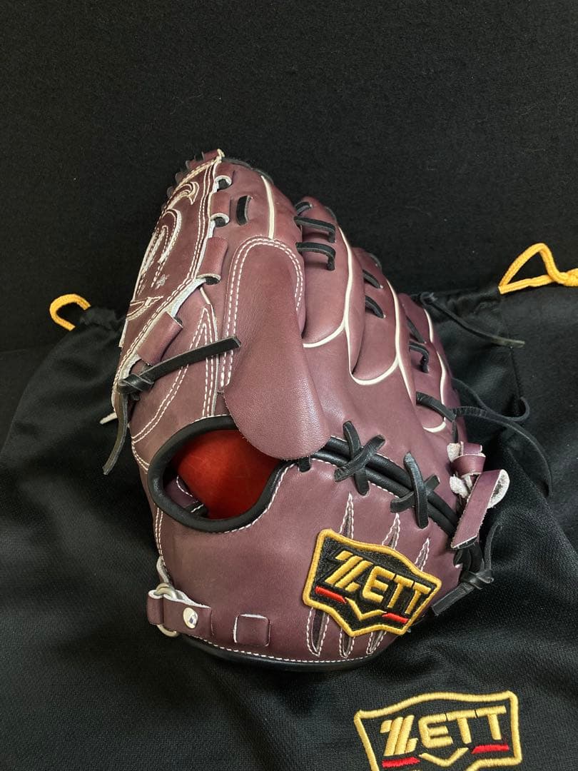 ZETT PROSTATUS 硬式 野球 グローブ プロステ ゼット 紫 左利き