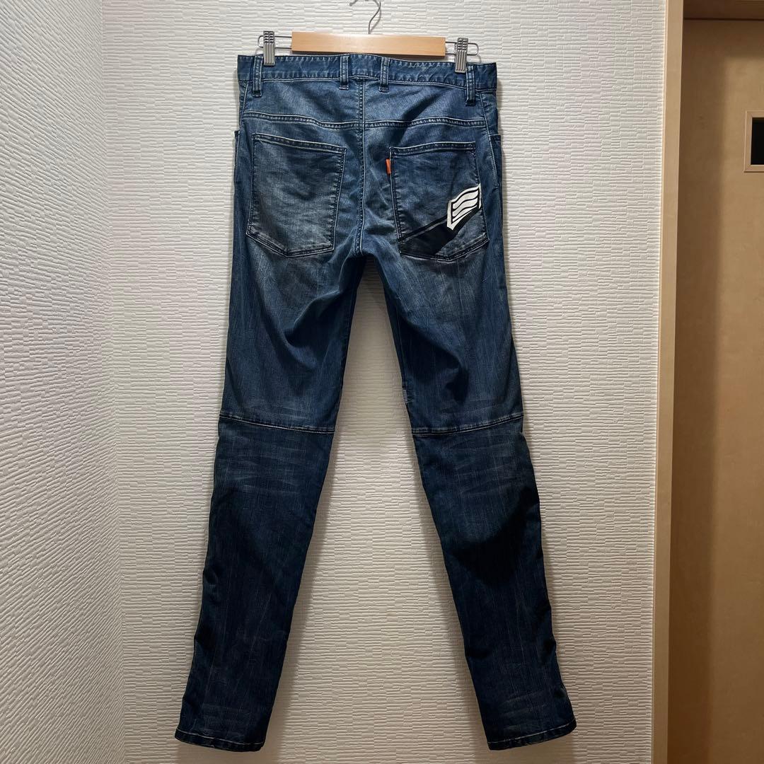 HYOD D30 膝パット付き　ダメージ加工 バイクパンツ　30インチ