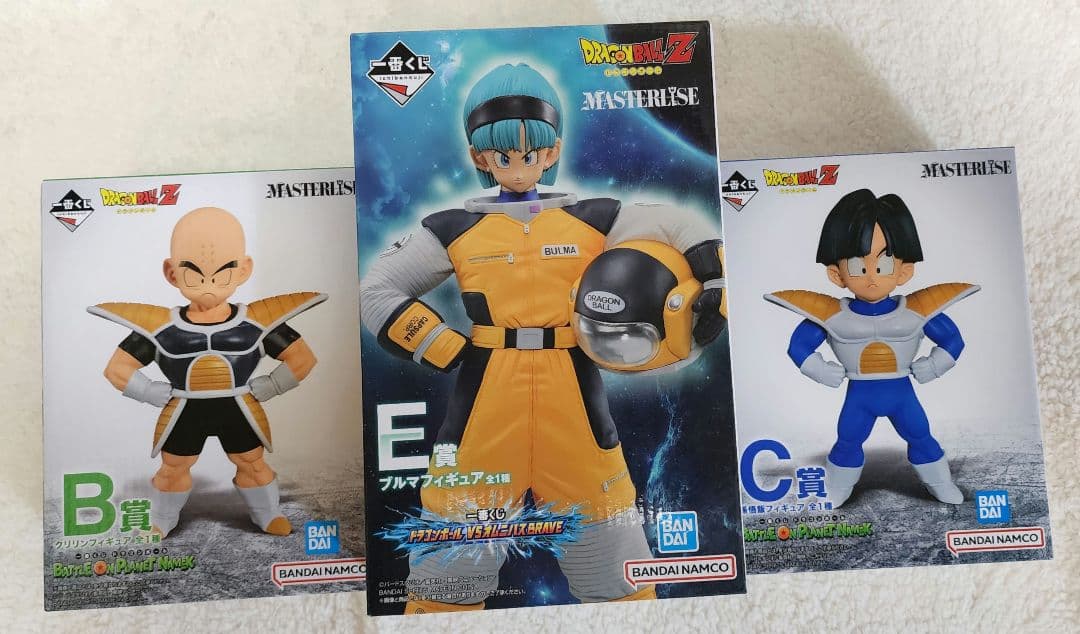 一番くじ ドラゴンボール E賞 ブルマ B賞 クリリンC賞 孫悟飯 3体セット