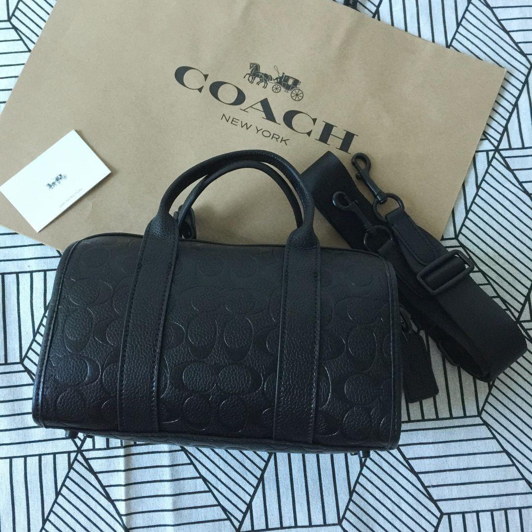 COACHコーチバッグ CZ497 ブラック ショルダーバッグボストンバッグ