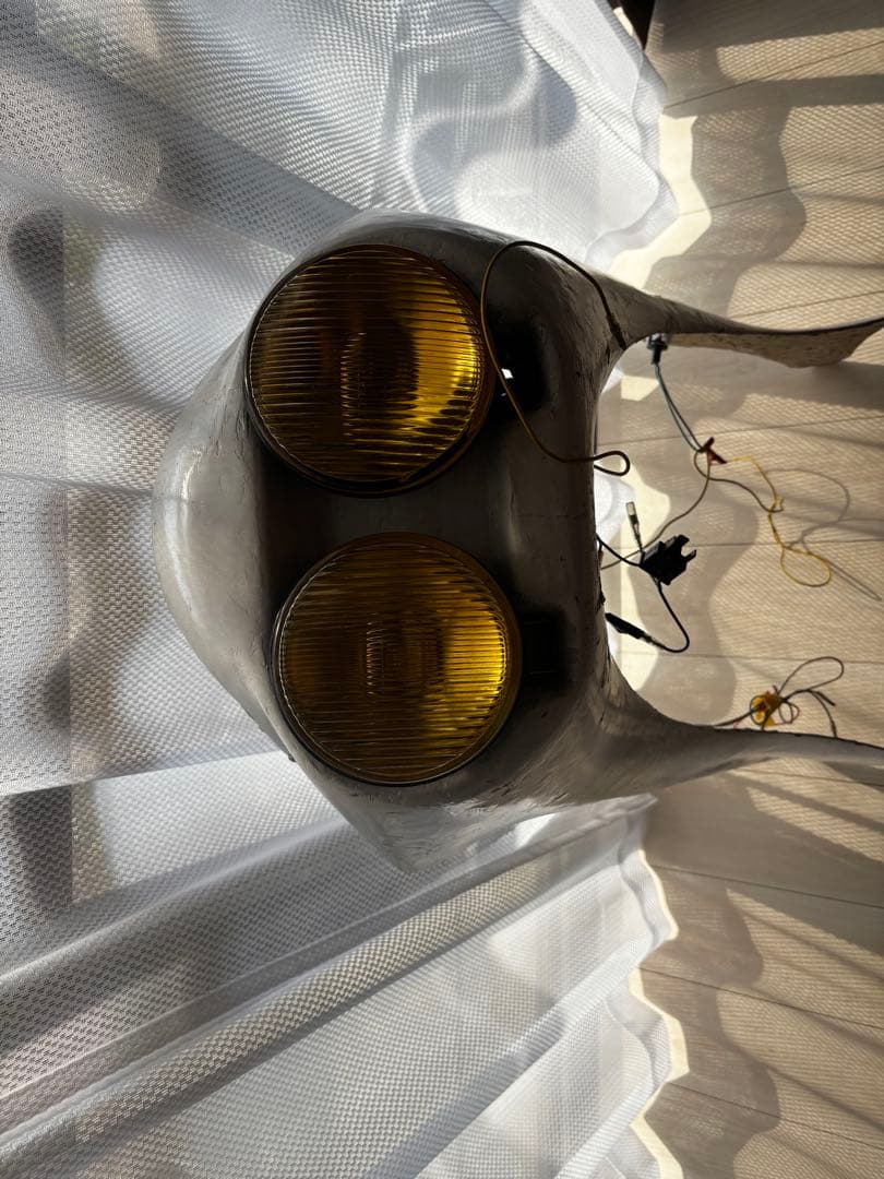 バイクカウル イエローライト付き デュアルカウル、ロケットカウル