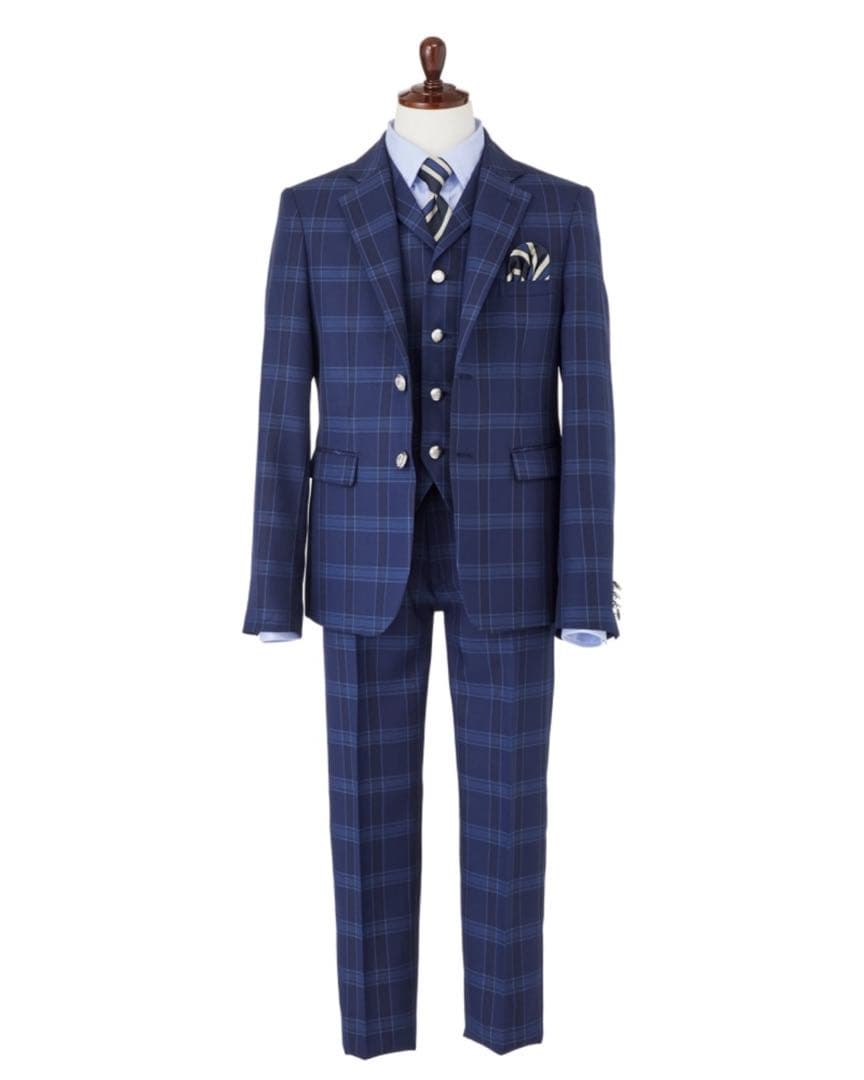 WANDER FACTORY フォーマルスーツ 卒業スーツ 6点セット ブルー