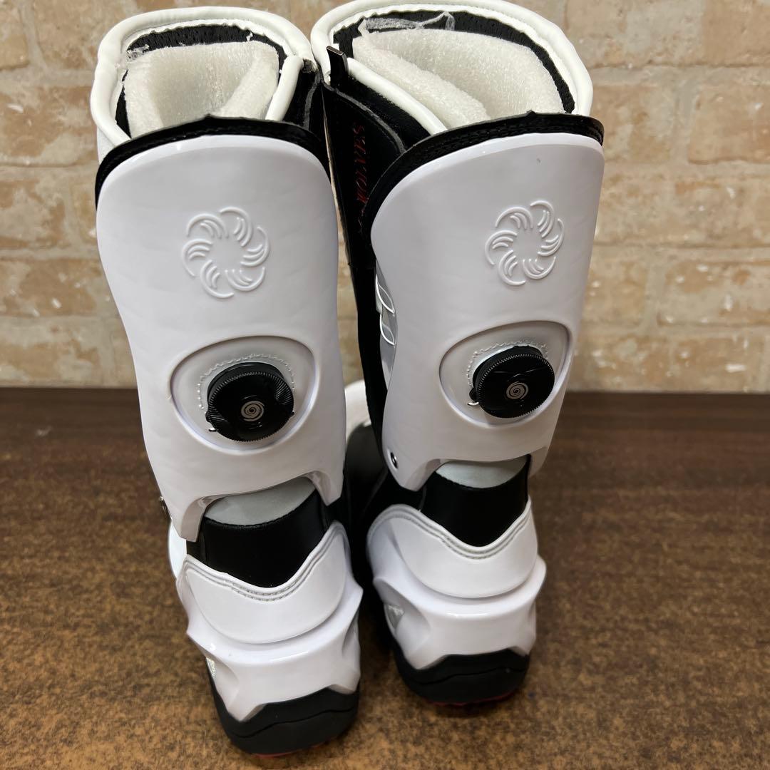 【未使用品】JG・WOLVES バイク用 レーシングブーツ ホワイト/ブラック