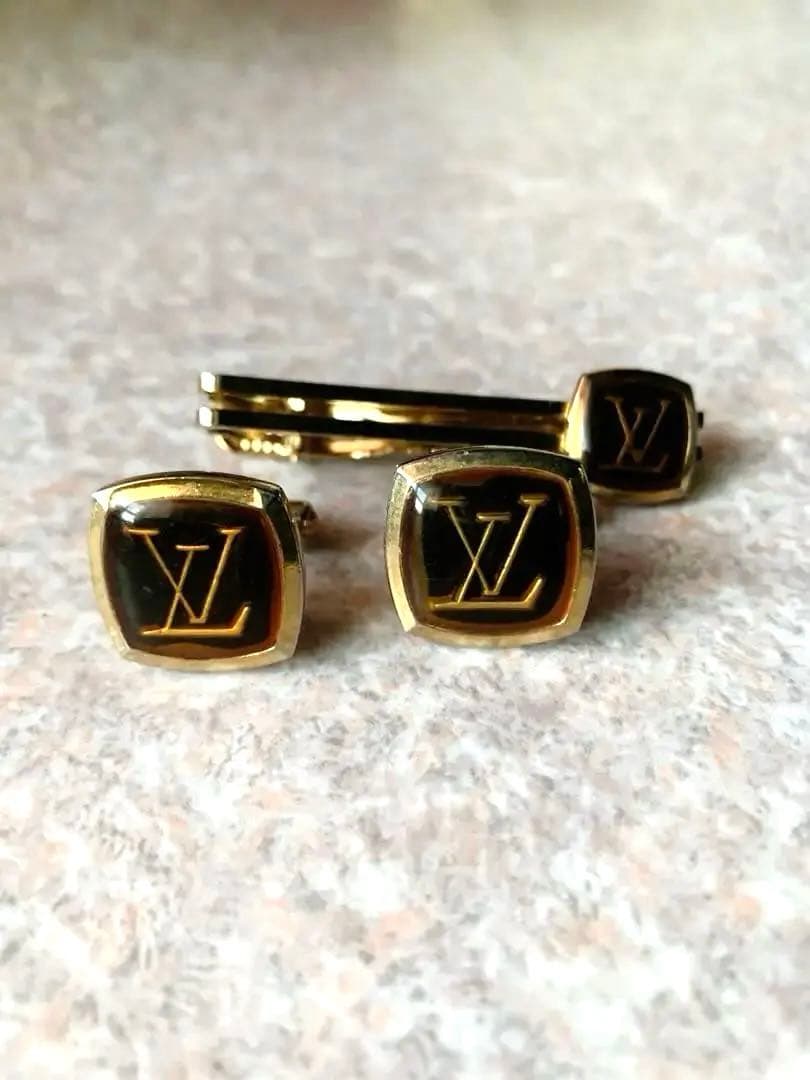 【ヴィンテージ】 LOUIS VUITTON ルイヴィトン カフスタイピンセット