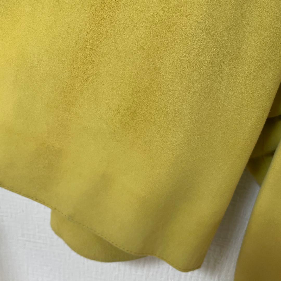 eabure✖︎RHC ライトアウター　黄色　イエロー36 レザージャケットやぎ