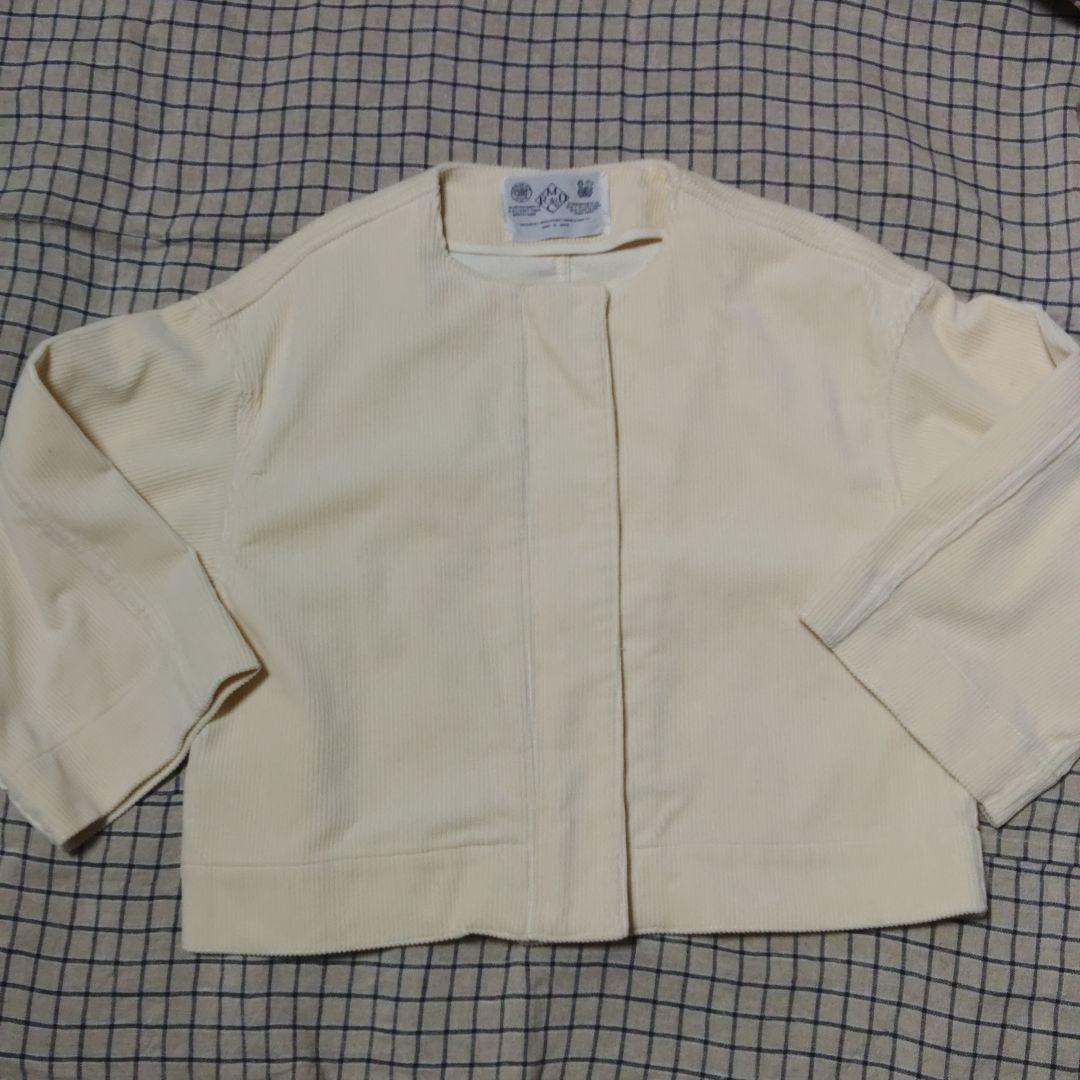 R&D.M.Co- コーデュロイノーカラージャケット　アイボリー