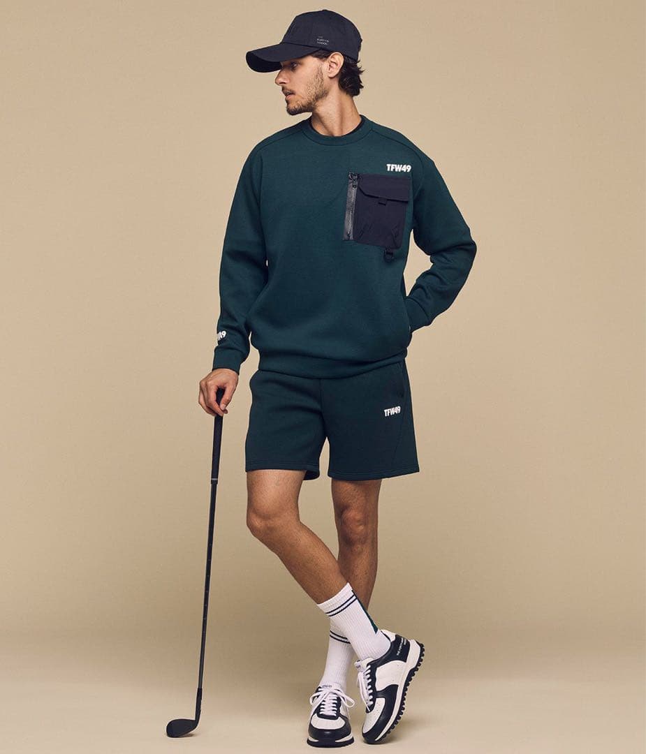 今季完売品　ダンボール素材クルーネック