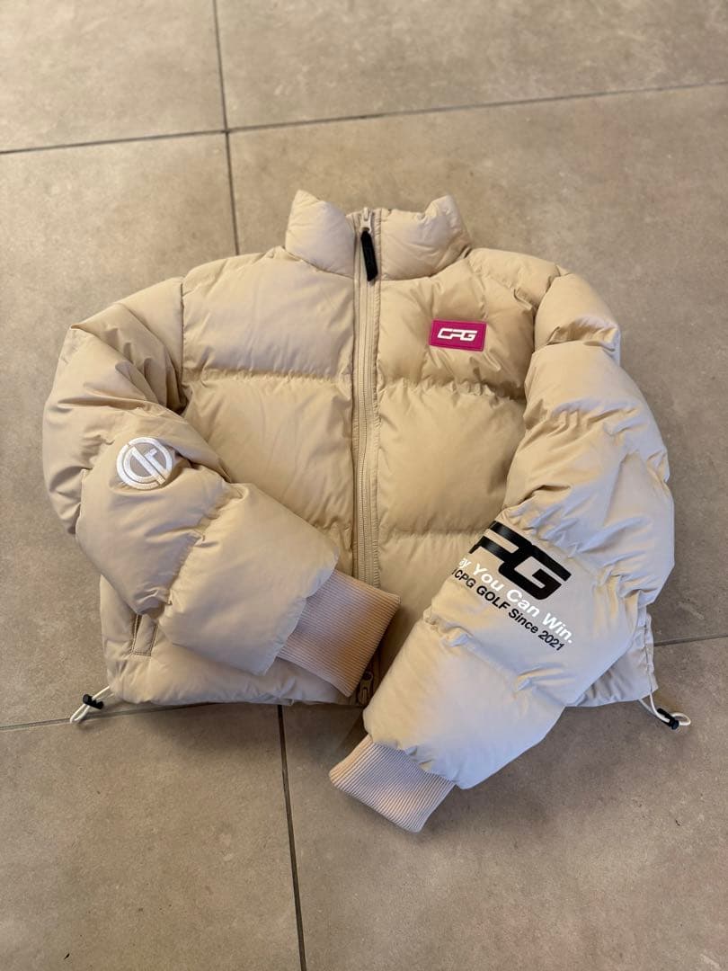 CPG GOLF ベージュ ダウンジャケット Mサイズ