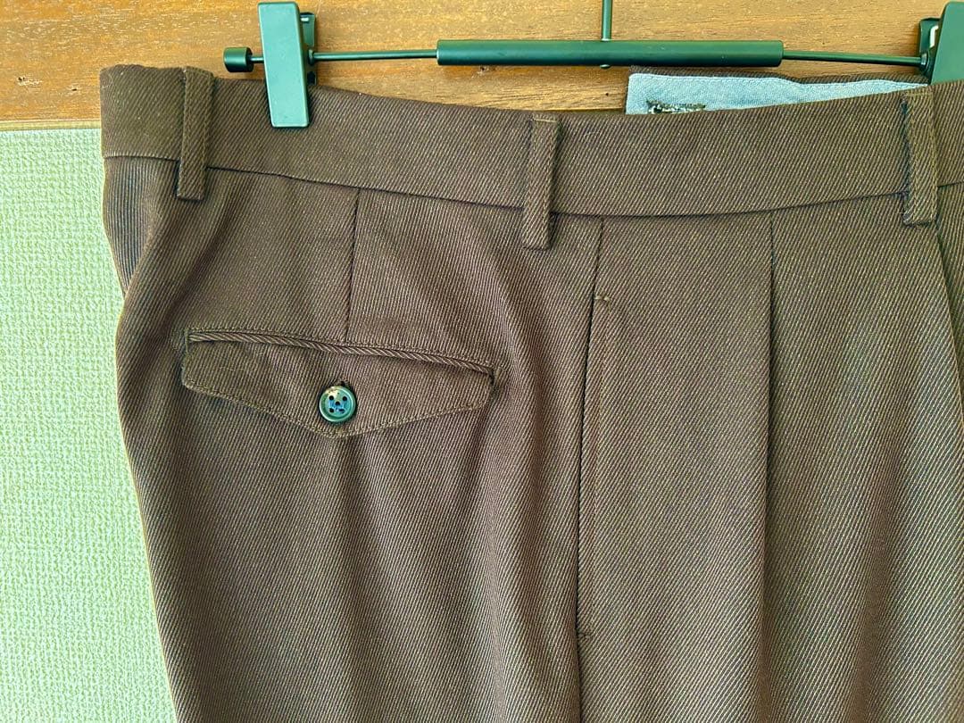 【BERWICH（ベルウィッチ）】LUCANO2Pウールブラウンワイドスラックス