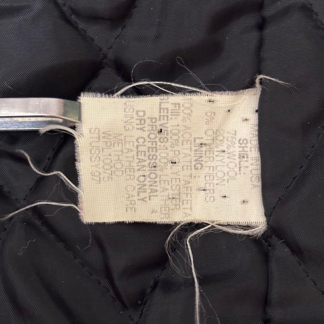 OLD STUSSY Big4 スタジャン ブラック L