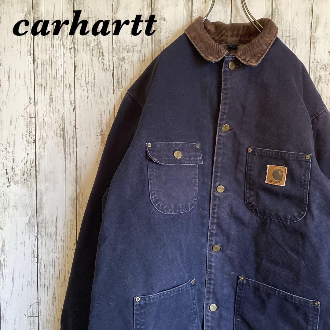 【】カーハート ミシガンチョアコート ネイビーC02 MDT L