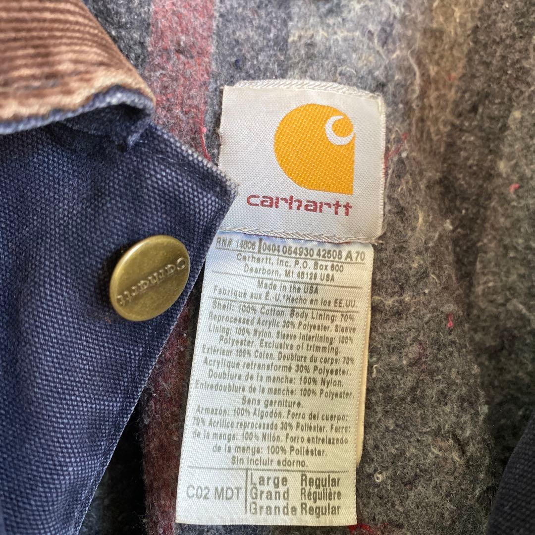 【】カーハート ミシガンチョアコート ネイビーC02 MDT L