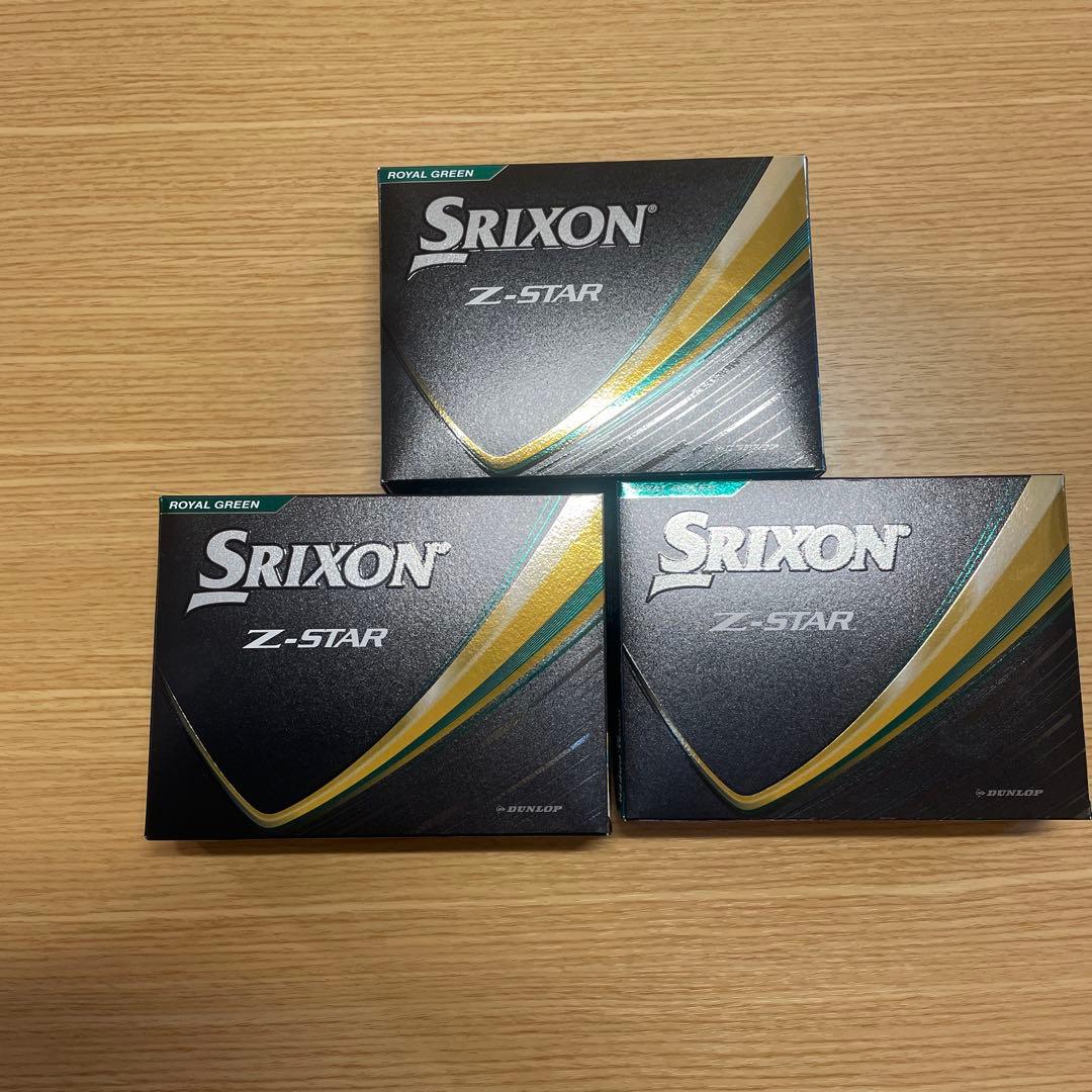 【新品】DUNLOP(ダンロップ)Srixon Z-STARロイヤルグリーン3箱
