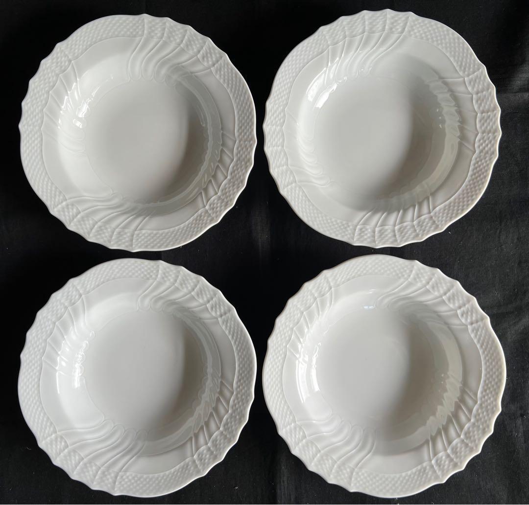 リチャードジノリ　ベッキオホワイト　スーププレート　20cm