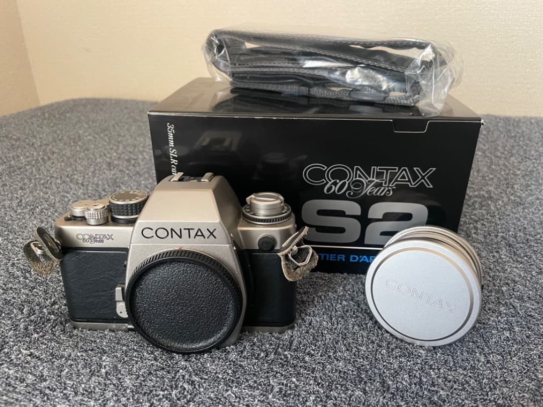 【美品/箱付き】CONTAX S2 一眼レフカメラ 60周年記念 レンズ付き