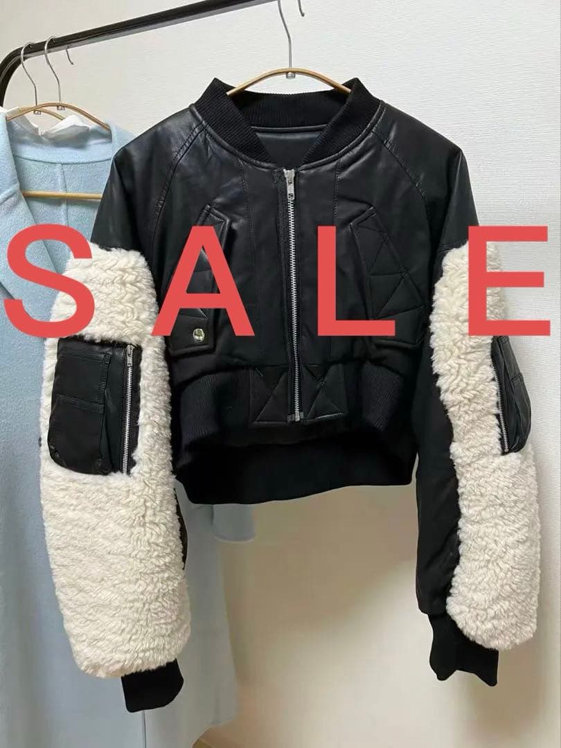 ジャケット・アウター OMMO SLEEVE BOA SHORT MA-1