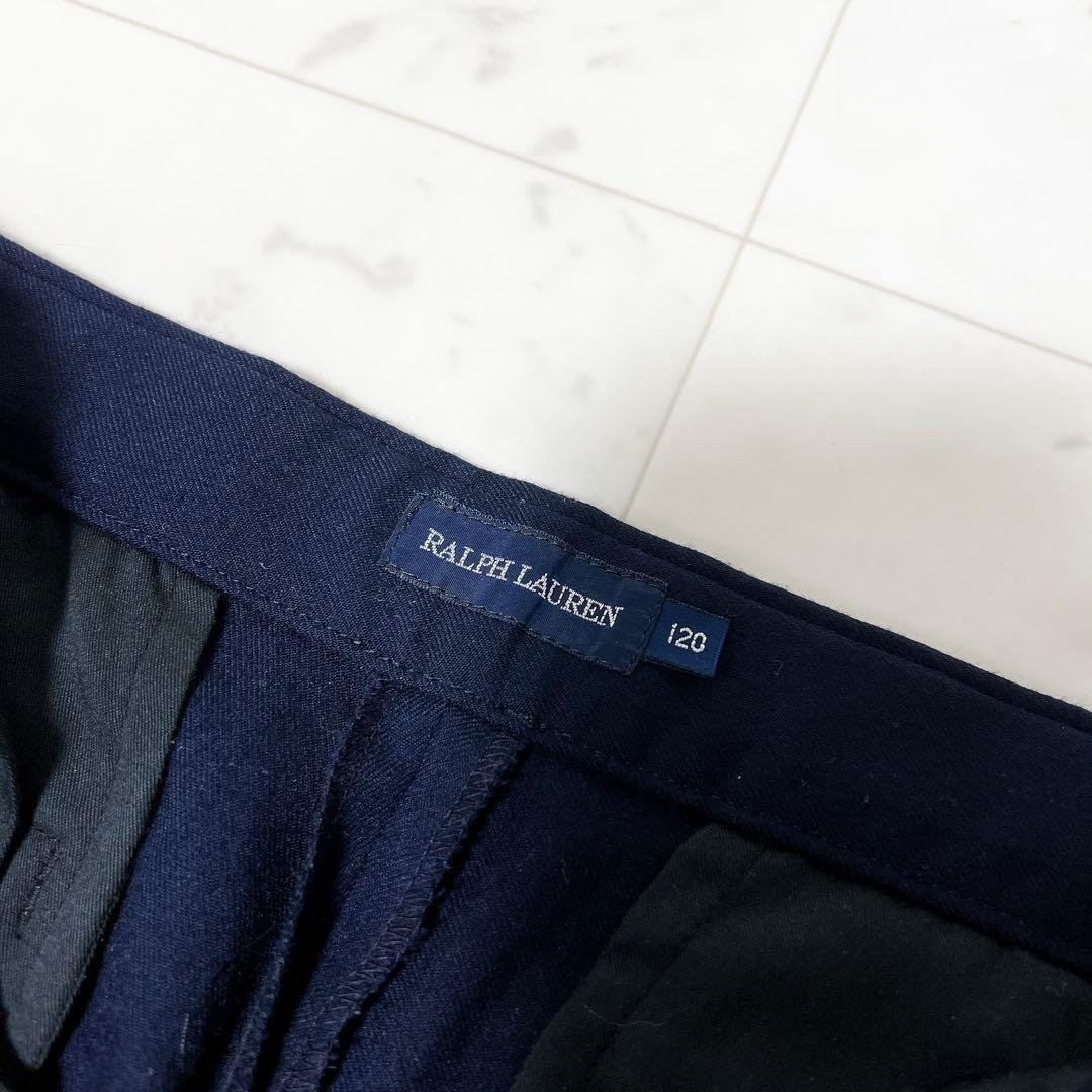 ラルフローレン キッズフォーマル セットアップ ダブル 紺ブレ 金ボタン 120