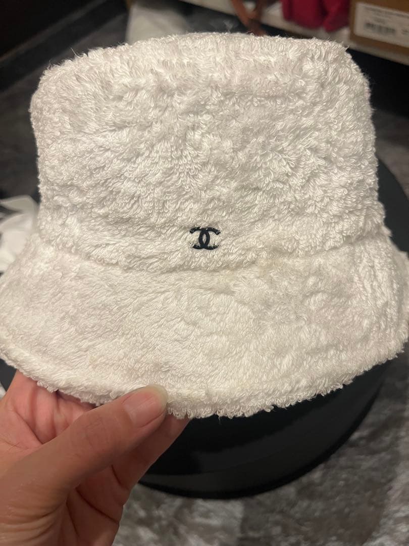 CHANEL ホワイト バケットハット M