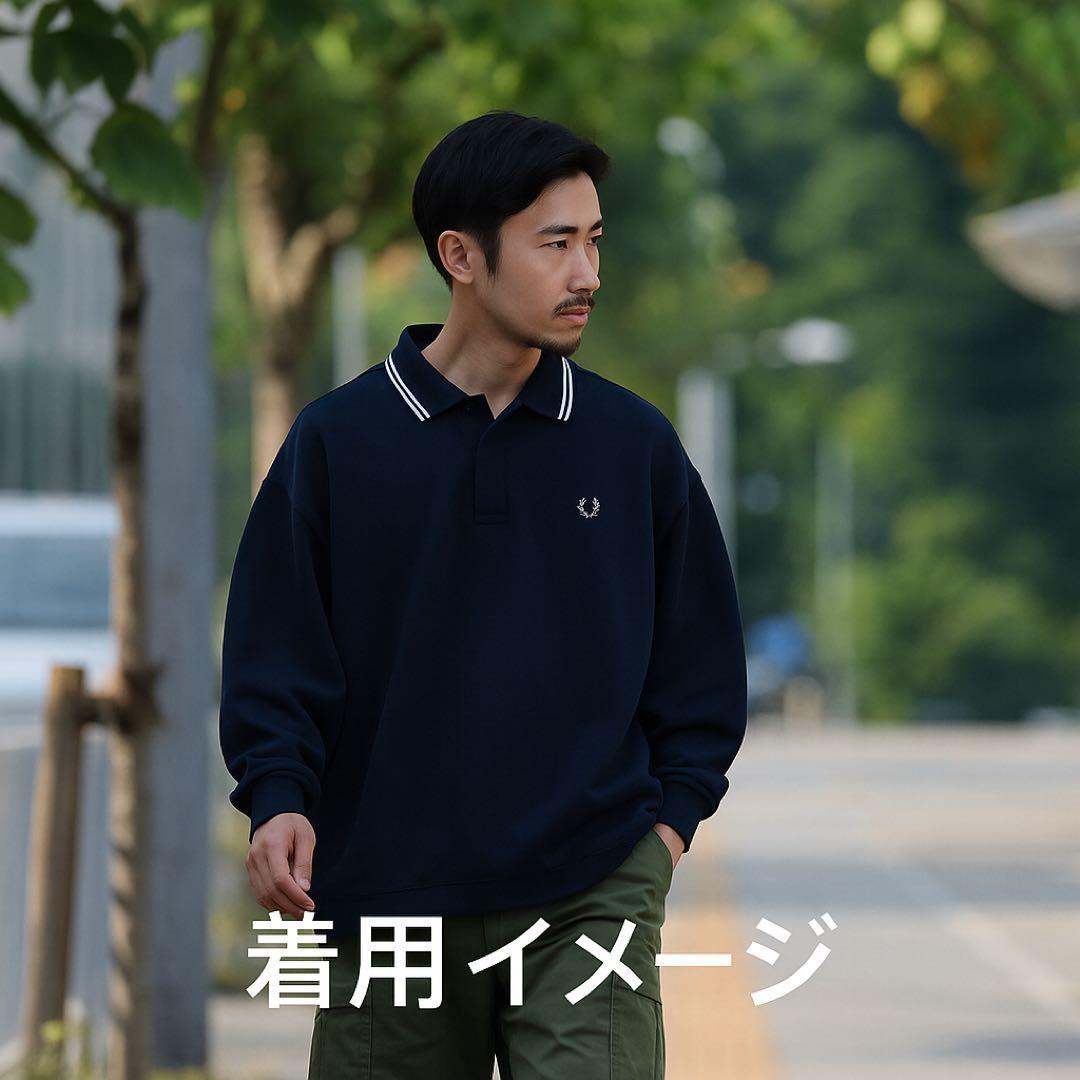 FRED PERRY BIEMSコラボ ネイビー ポロシャツ M