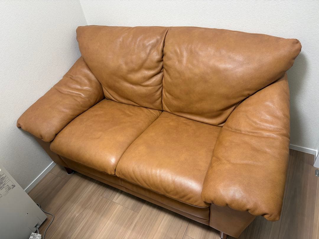 【革張りソファ人気No.1】かねたやオリジナル　2人掛けソファ オシリス 本革