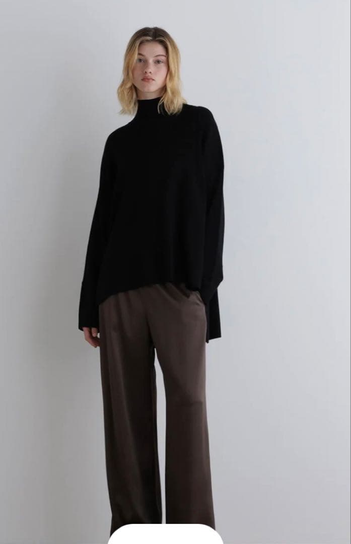 ルフィル　クラッシックサテンパンツ　ブラウン