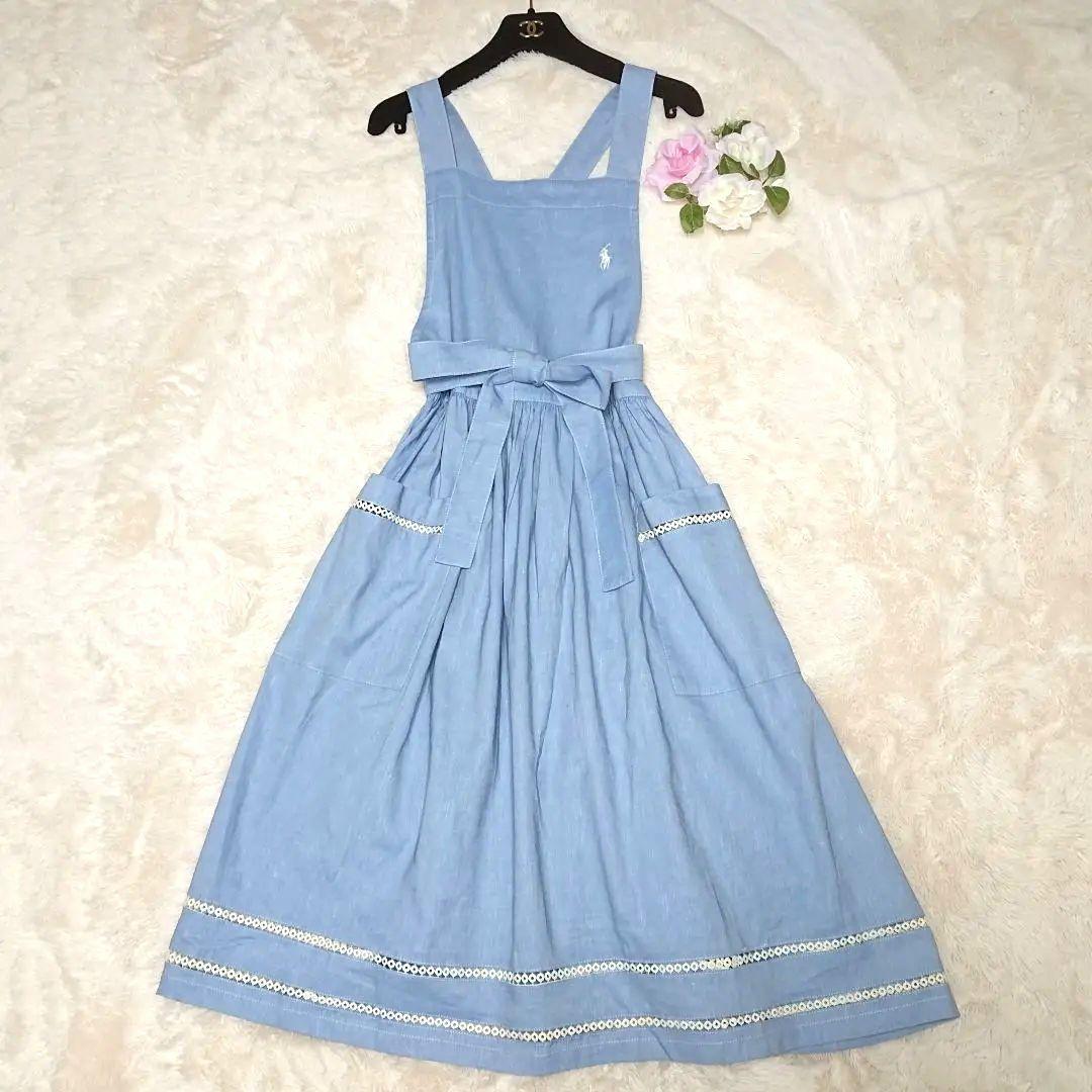 杏さん着用 ラルフローレン アディソンシャンブレイ エプロン 色違い