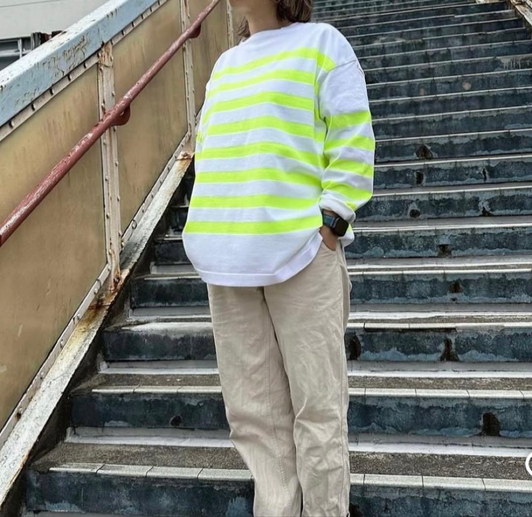 maillot マイヨ　ボーダーカットソー パネルボーダー　バスクTシャツ