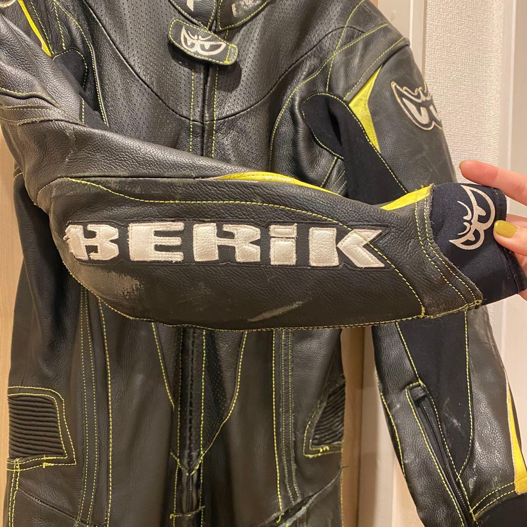 BERIK レーシングスーツ　Lサイズ　革つなぎ　ベリック　MFJ公認　ブラック