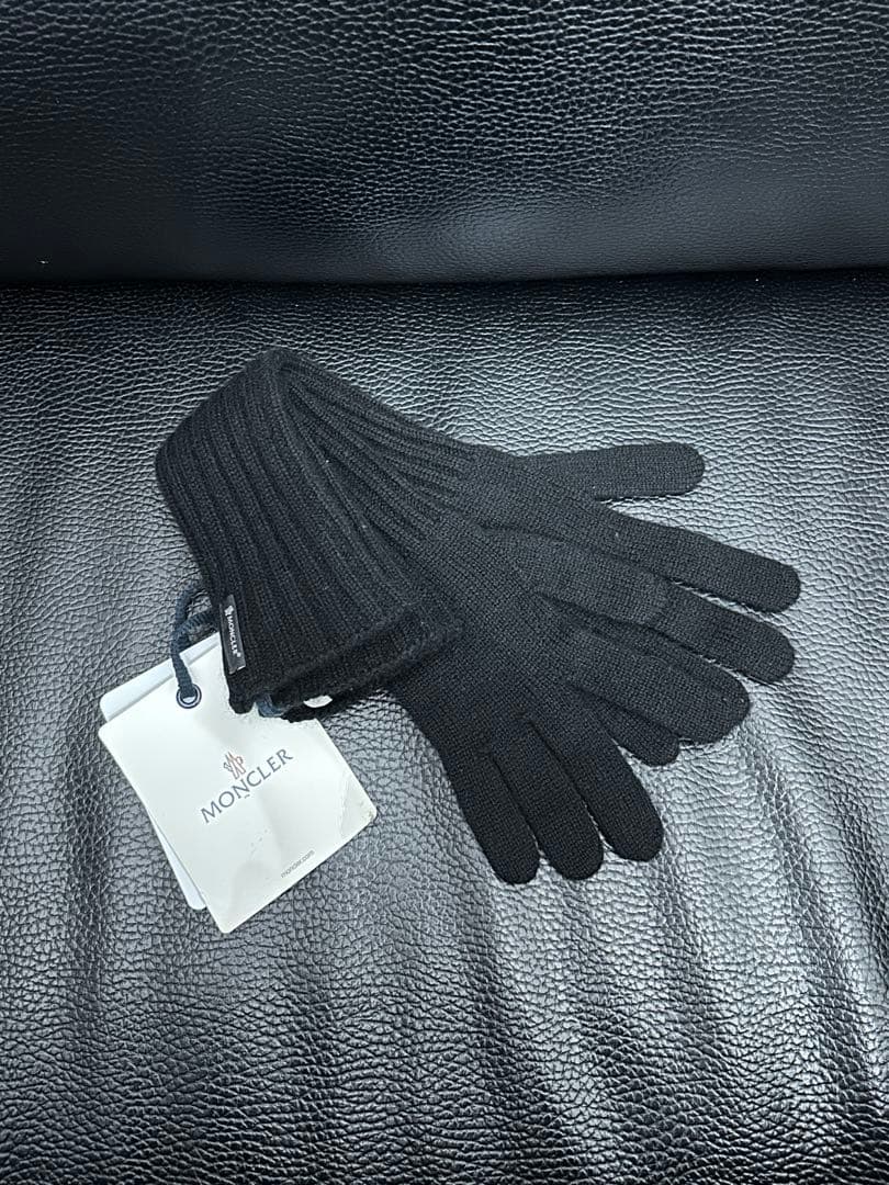 未使用 新品 モンクレール ロング ニット グローブ MONCLER 手袋