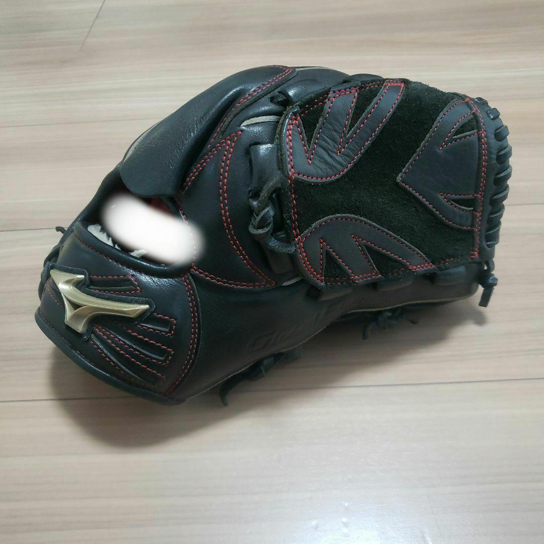 Mizuno ブラックレザーグローブ ゴールドロゴ