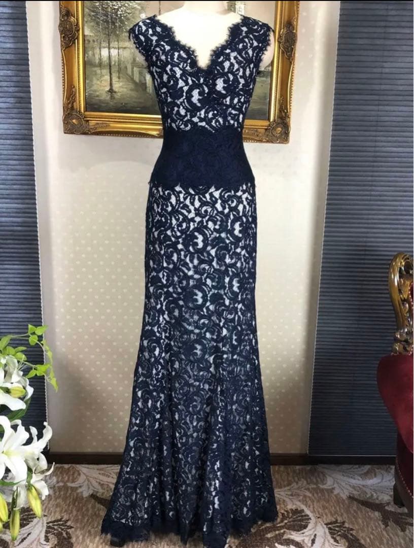 新品☆ TADASHI SHOJI サイズ　S 紺色