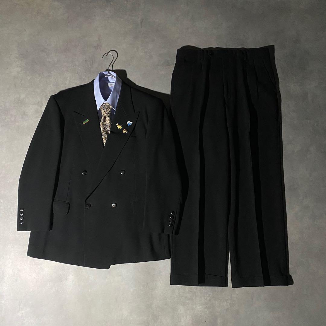 90s vintage レトロセットアップ スーツ ピンズ No.234成人式