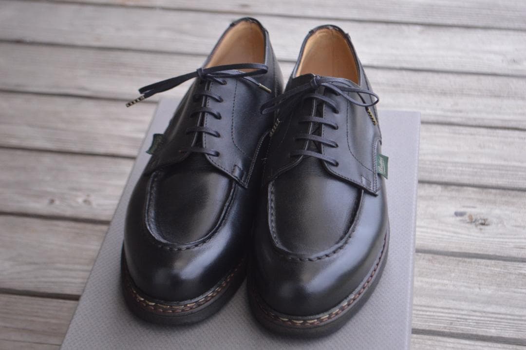 美品　PARABOOT　シャンボード　UK5.5　ブラック　Uチップ　パラブーツ