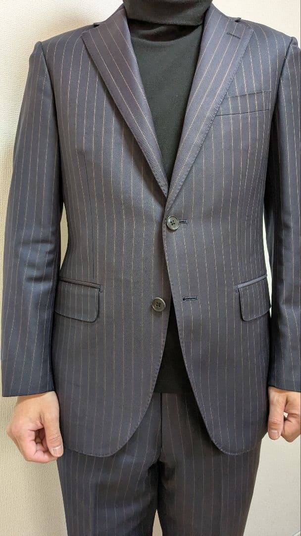 ミツミネ　エルメネジルドゼニア スーツ　ストライプ　セットアップ　M 44 A4