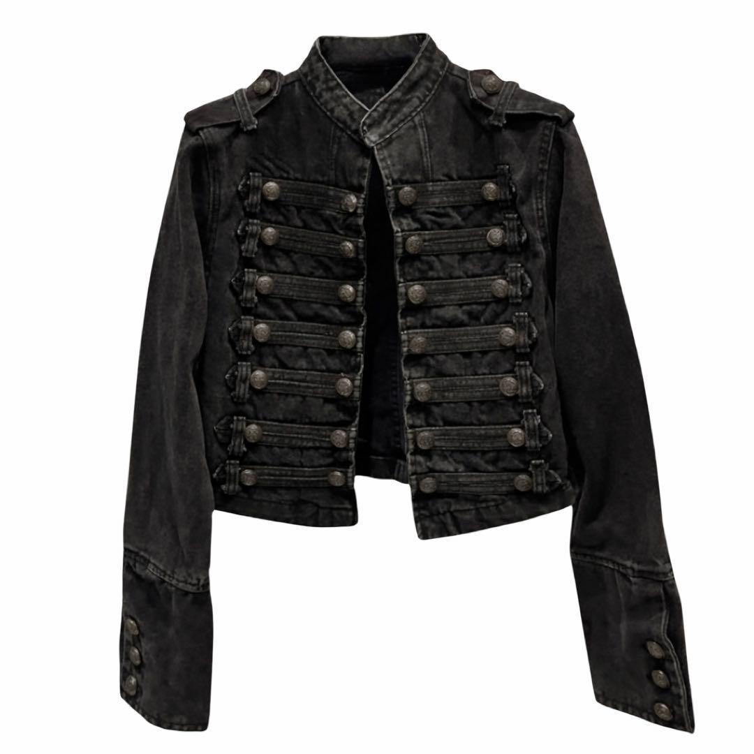 ジャケット・アウター Women's denim Napoleon Jacket opium y2k