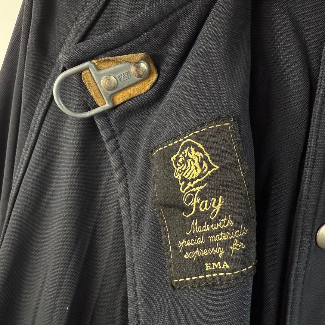 Fay イタリア製 オイルド ファイヤーマンコート 一枚袖 ジャケット