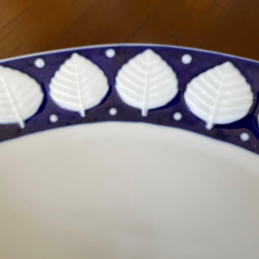 サルガデロス　オーバルプラター リーフ柄　大皿47センチ