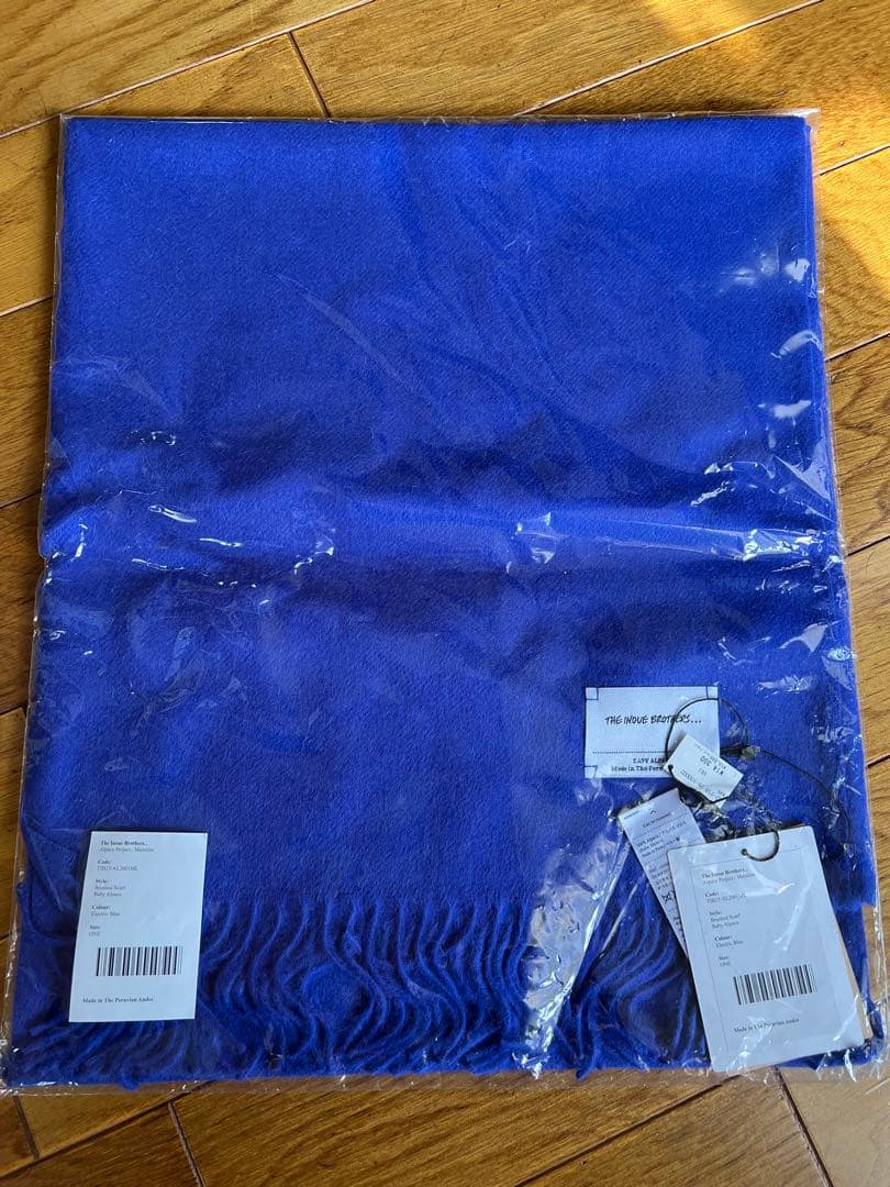 The Inoue Brothers マフラー　ブルー　アルパカ