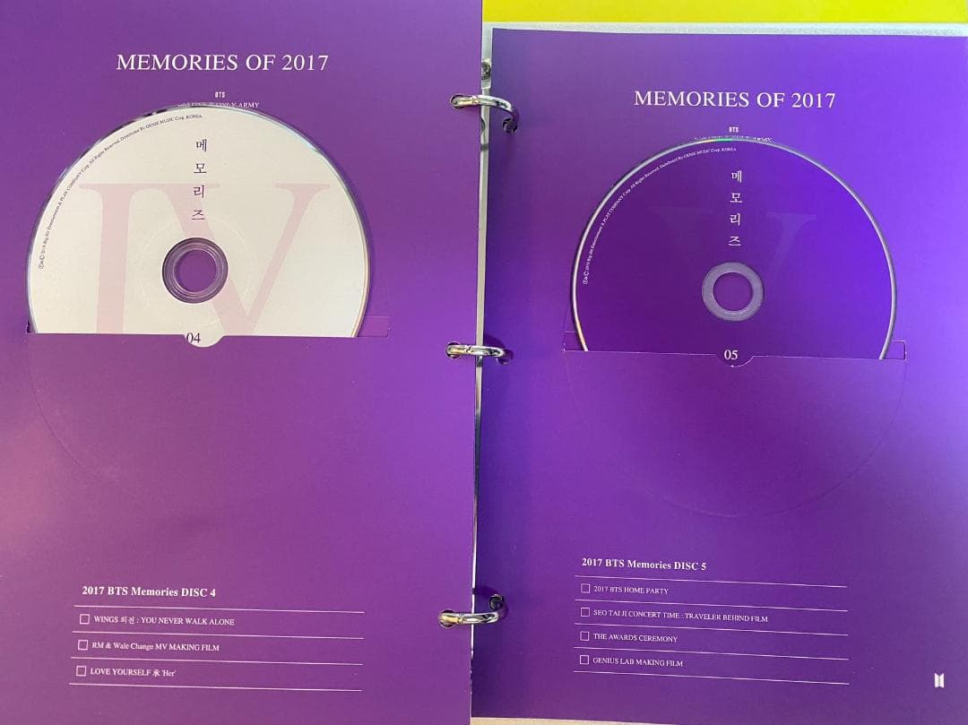 BTS ジン メモリーズ　MEMORIES 2017 DVD 韓国版ソクジン