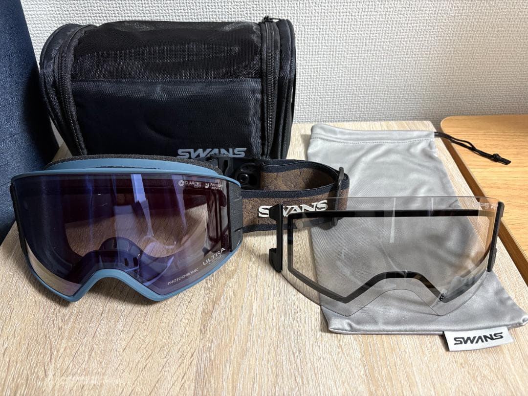 SWANSスワンズスキーゴーグル OUTBACK 【スペアレンズ＆ケースセット】