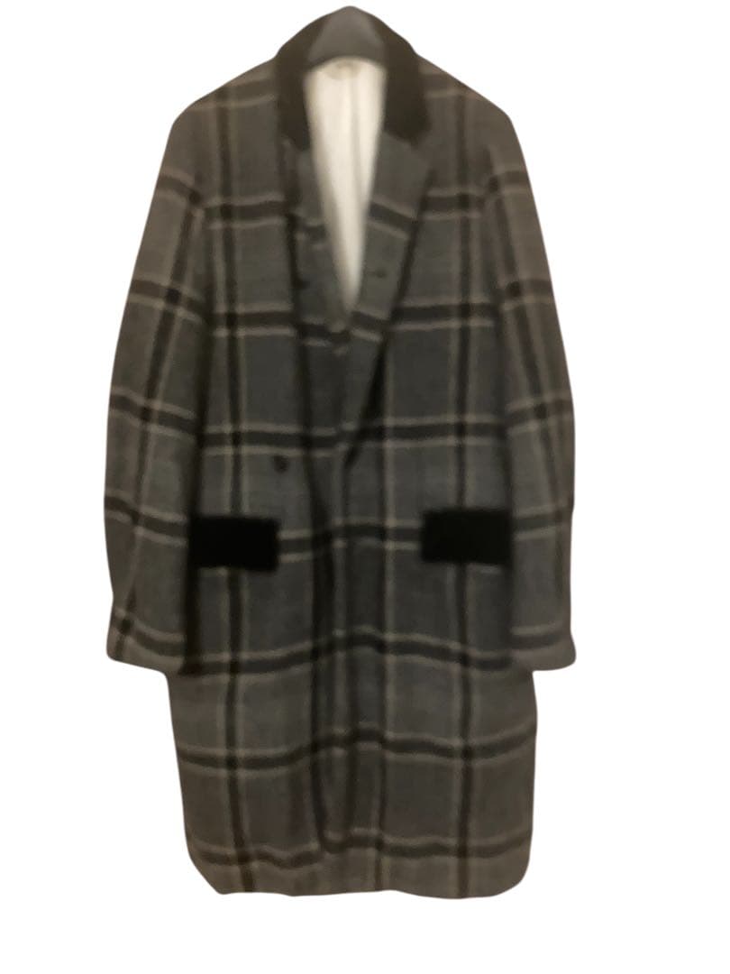 d*m様 SUNSEA Check Coat チェスター コート プリマロフト